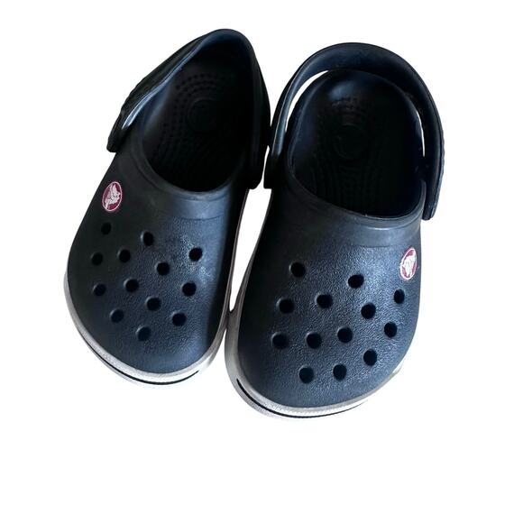 Crocs Crocband Sandals - Blue and White - Size 4/5 - Picture 1 of 6